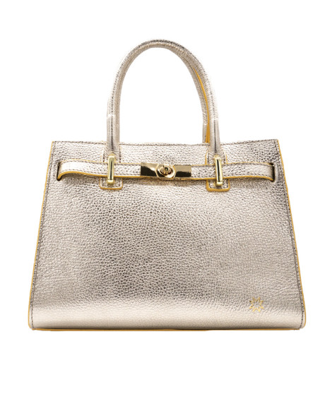 Ariana médias - Sac en cuir avec fermeture à tour de poignet